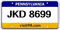 jkd-8699 Pennsylvania